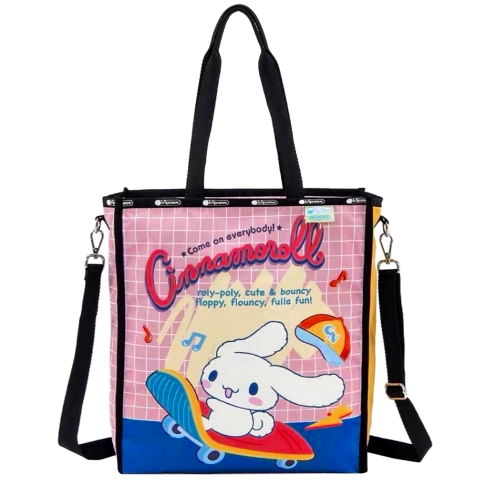 Le Sportsac, Le Sport Sac Cinnamoroll Playful Pink and Blue Tote Bag